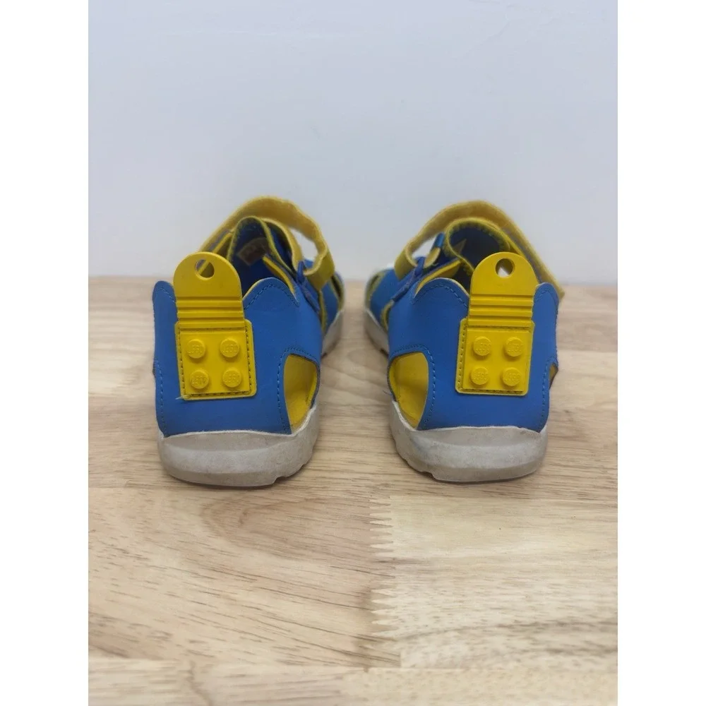 adidas Terrex Captain Toey Sandals LEGO‎ Bright Blue Cloud White Yellow Sz 5 #55